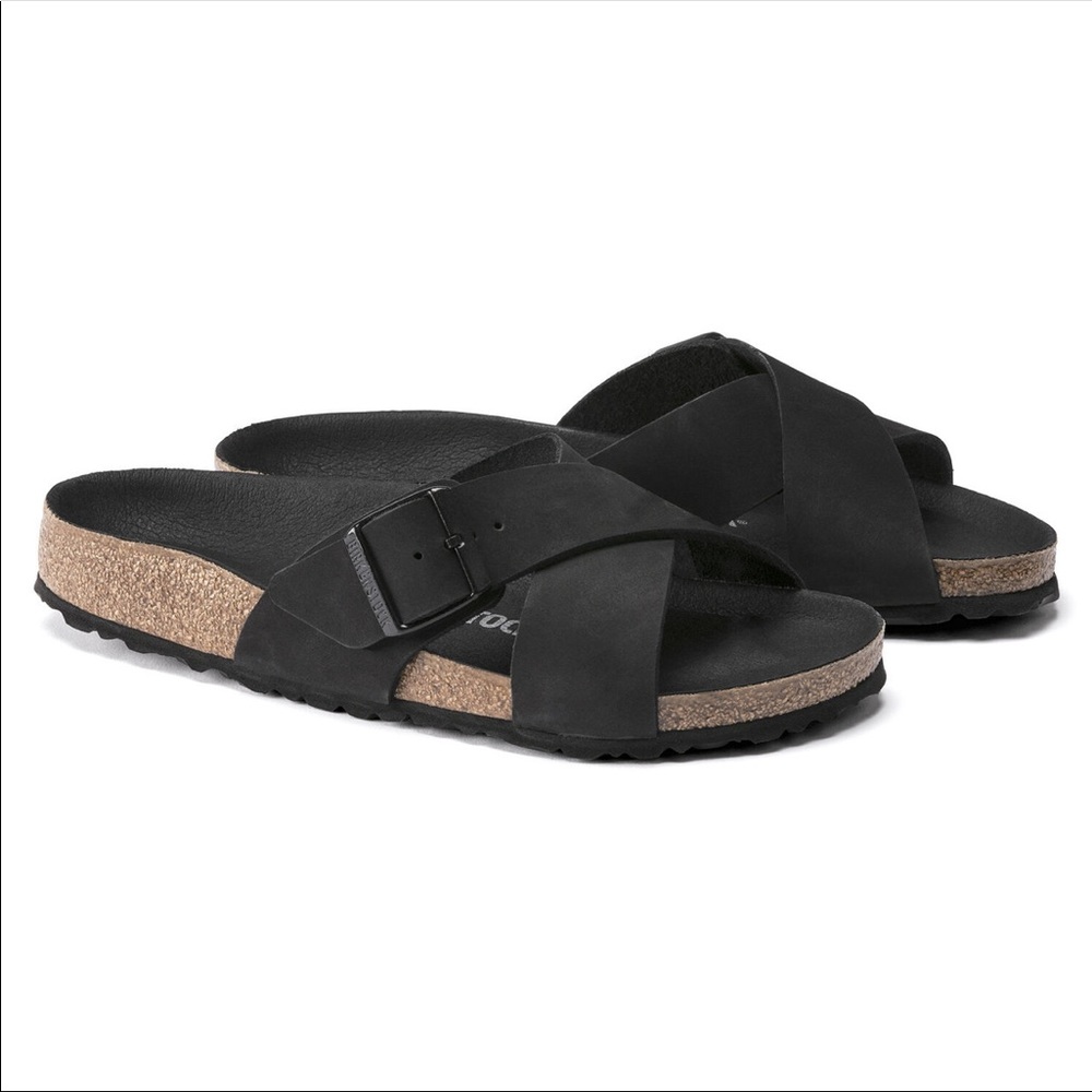 Birkenstock × Black Siena Nubuck Leather EU38 available